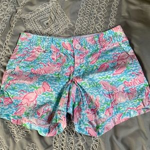 Lilly Pulitzer lobstah roll print shorts